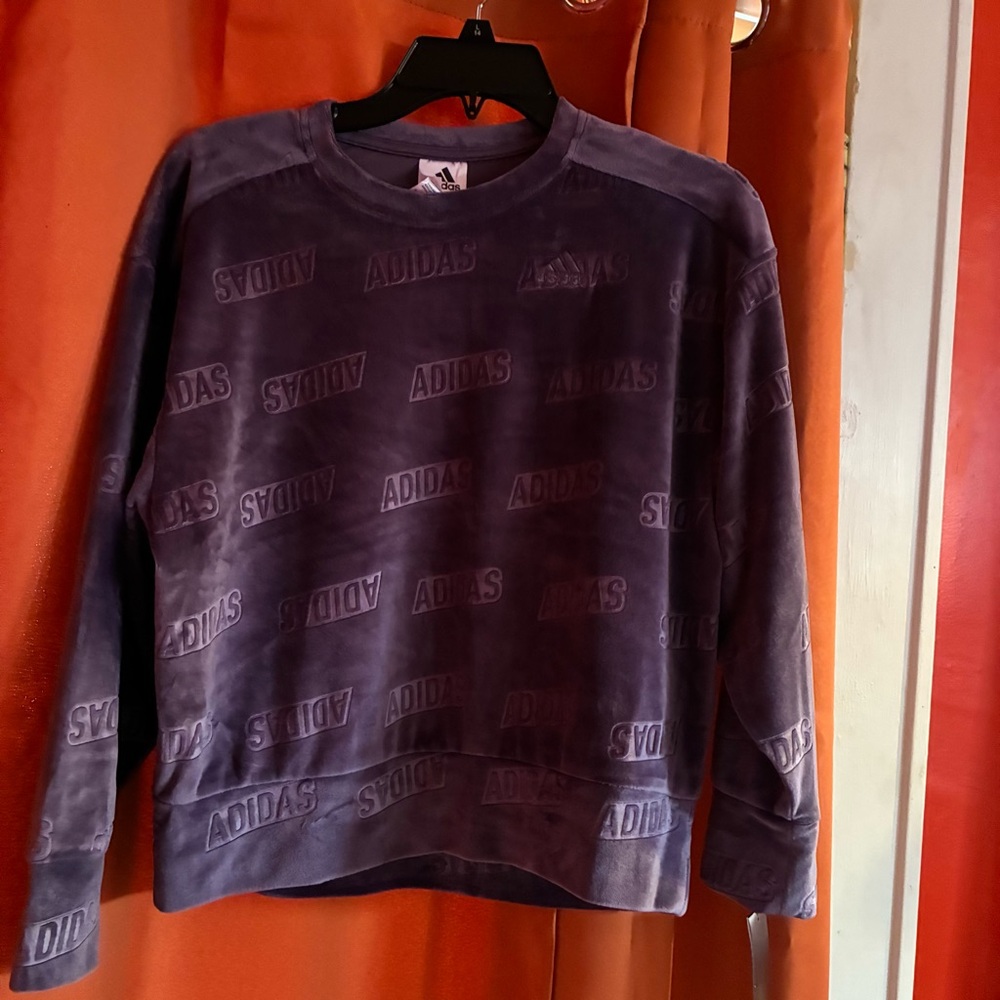 NWT Girls Adidas Purple Sweatshirt
